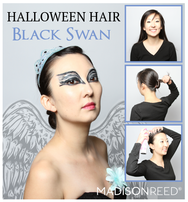 halloween hair black swan hair