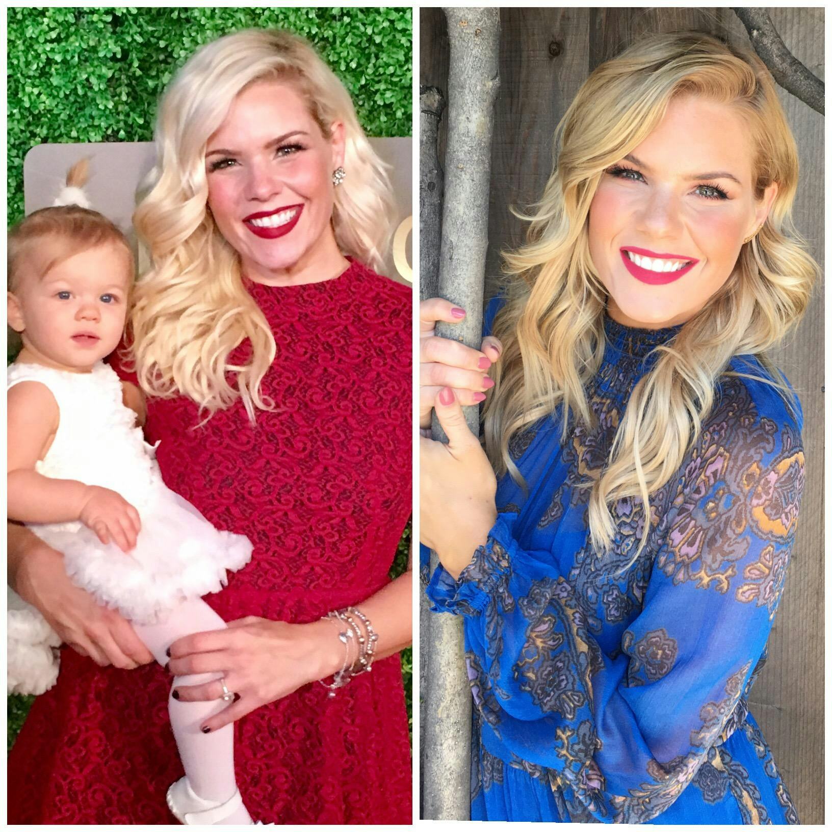 Kimberly Caldwell shows her Sicily Blonde Hair Color