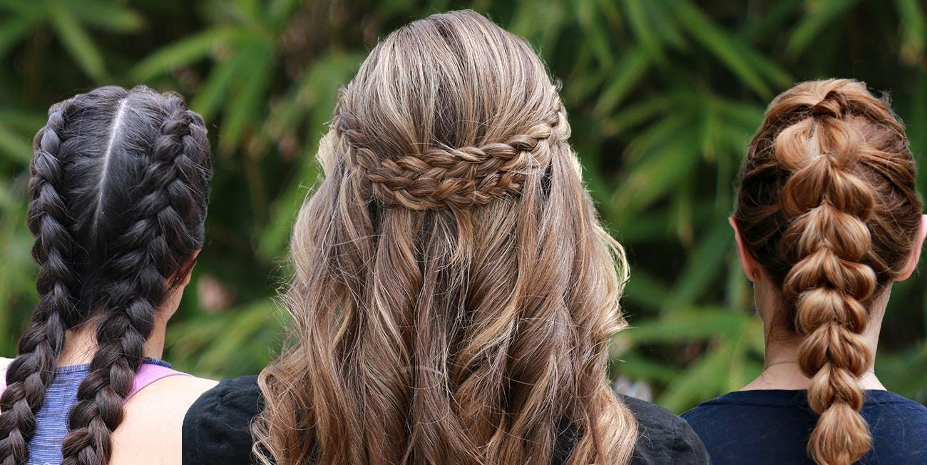 43 Two Braids Hairstyles Perfect for Hot Summer Days - StayGlam | Peinados  para cabello rizado, Peinados pelo rizado largo, Peinados poco cabello