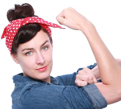 Rosie the Riveter Hairstyle