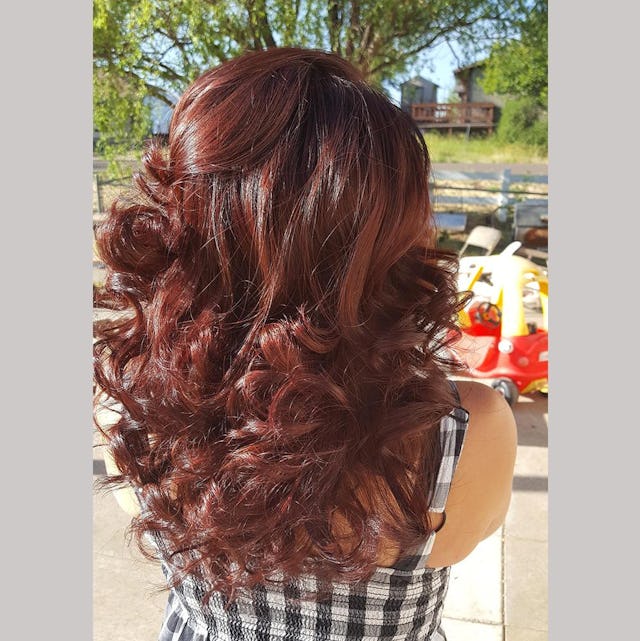 Trieste Red Deep Reddish Mahogany Brown Hair Color