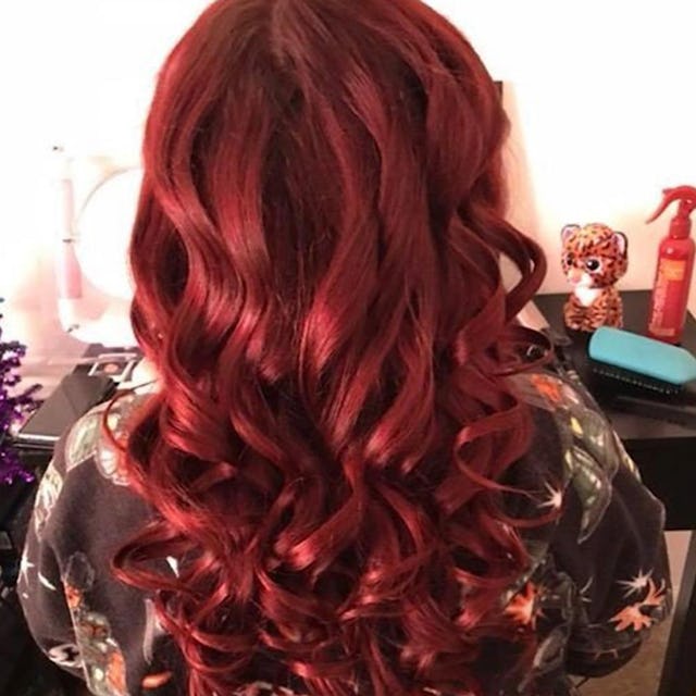 Rimini Garnet Vibrant Red Hair Color With Hints Of Aubergine