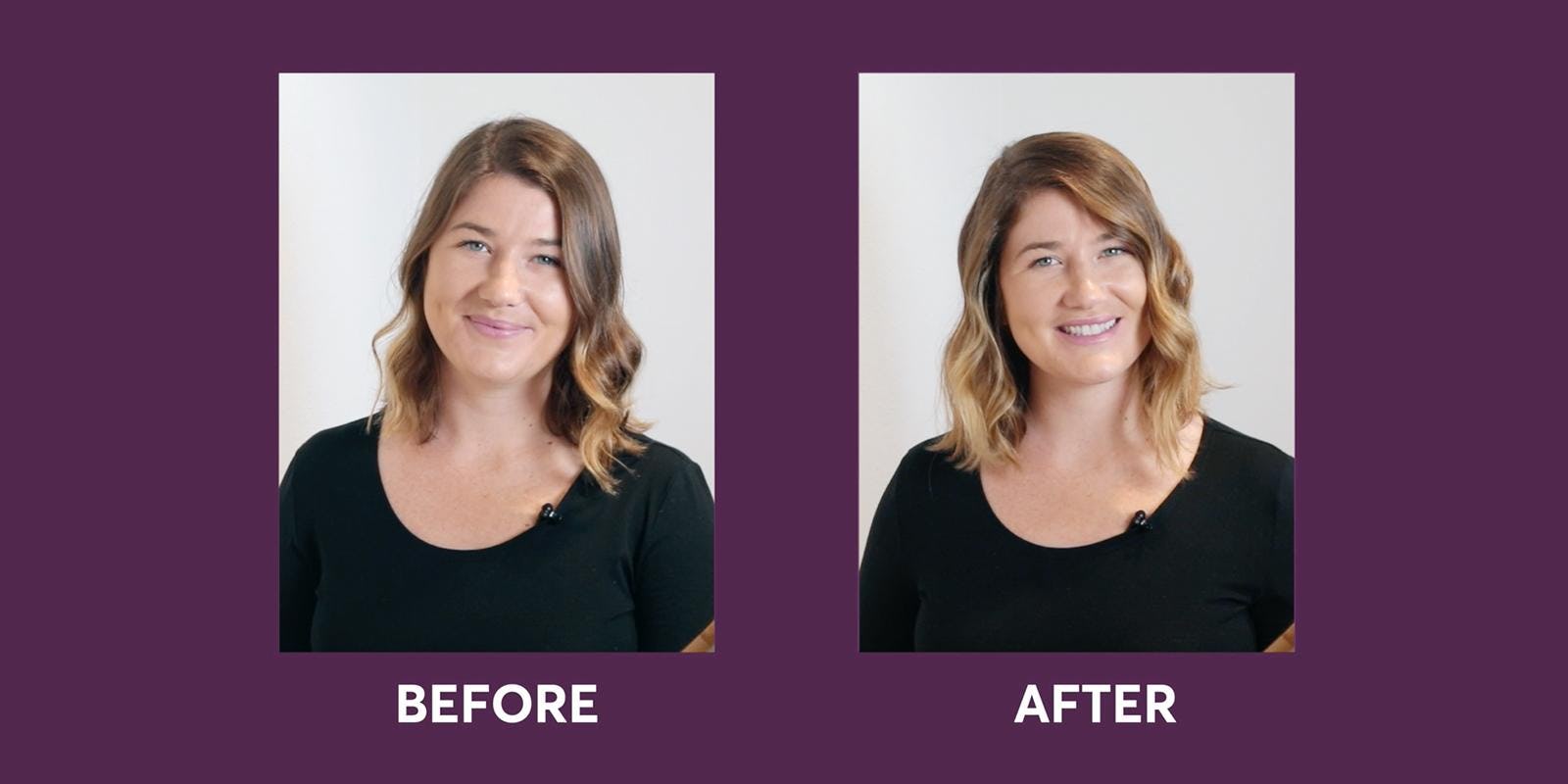 hair lightener before and after