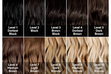 dark blonde hair color chart
