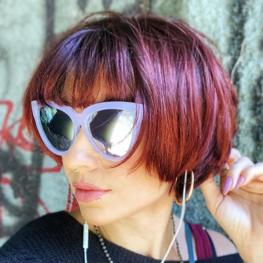 woman with red hair color