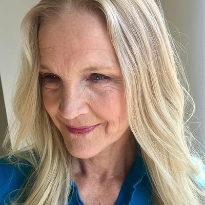 Woman with blonde hair