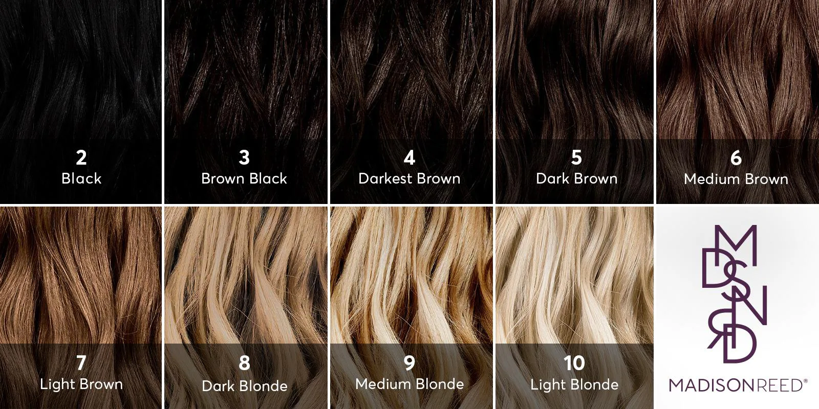 Blonde Hair Color Chart