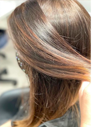 shadow root on brunette