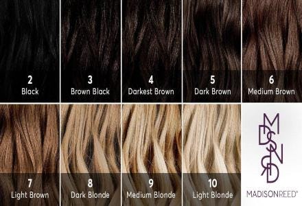 dark chestnut hair color chart