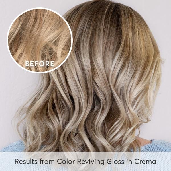 Salon Secrets before and afters for gloss