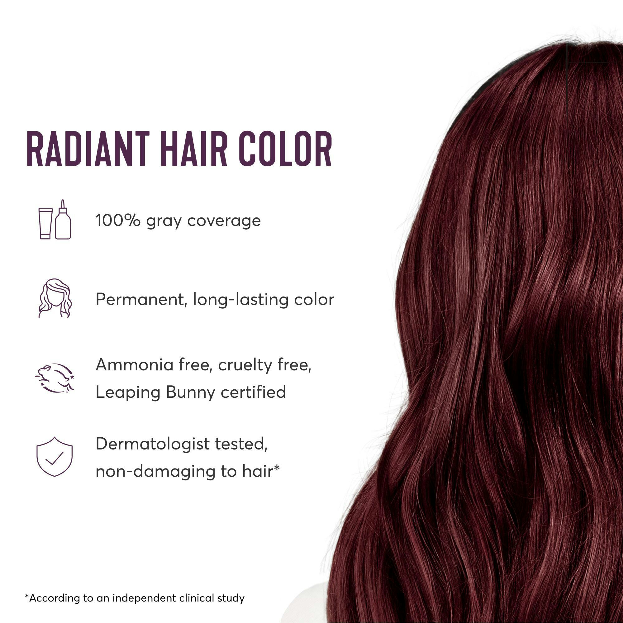 Trieste Red Hair Color Deep Reddish Mahogany Brown Hair Dye