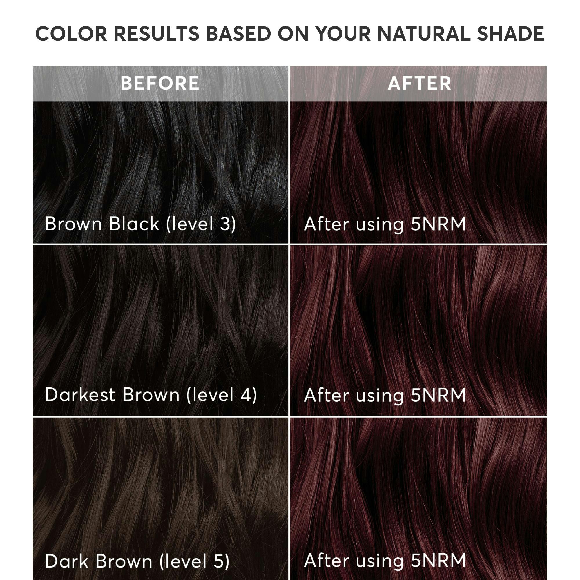 Trieste Red Hair Color Deep Reddish Mahogany Brown Hair Dye