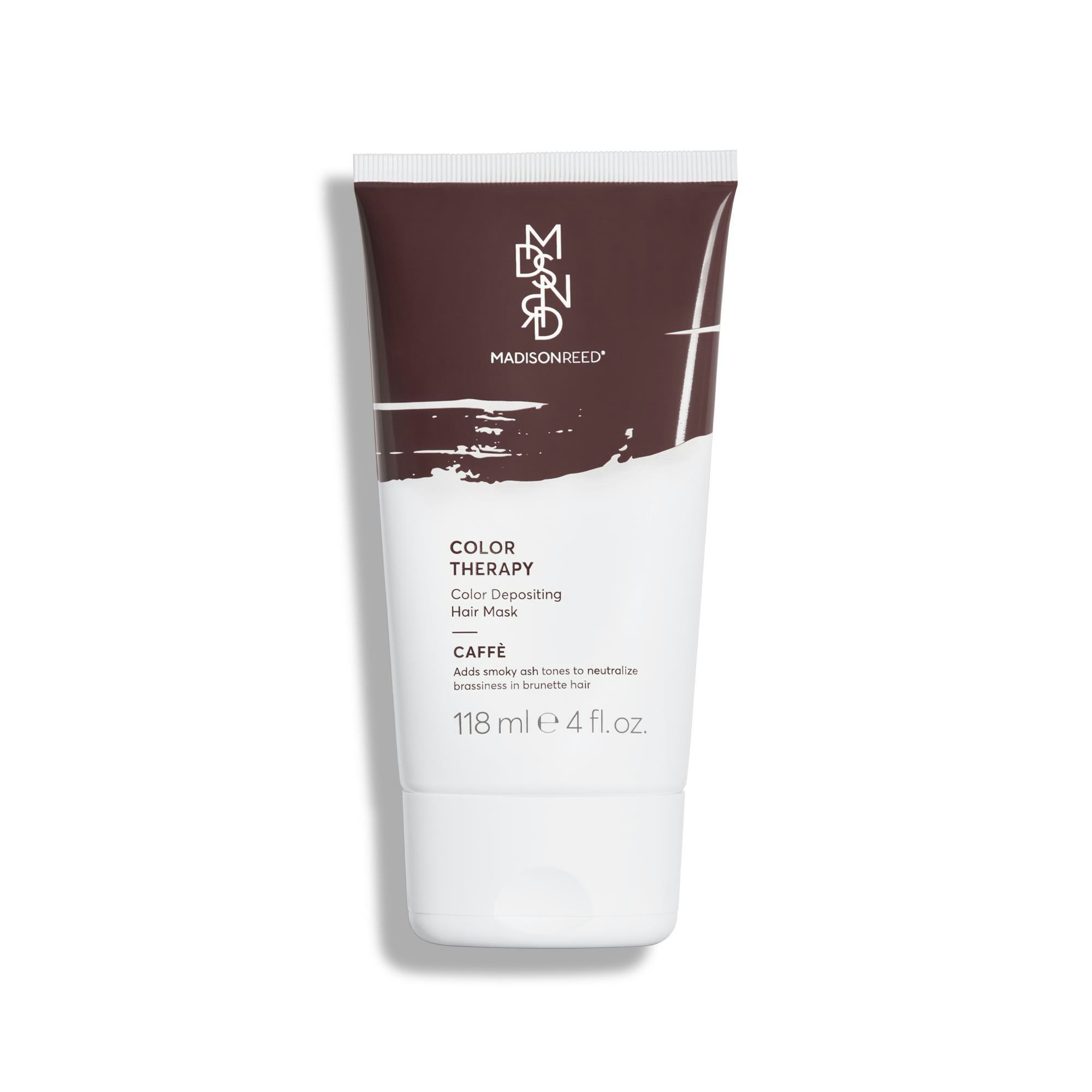 caffe hair mask to neutralize brassy brunette hair