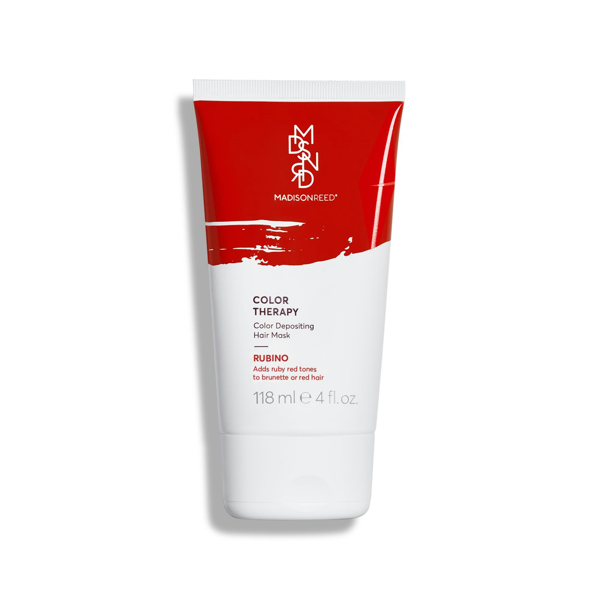 rubino hair mask adds ruby red tones to red or brunette hair