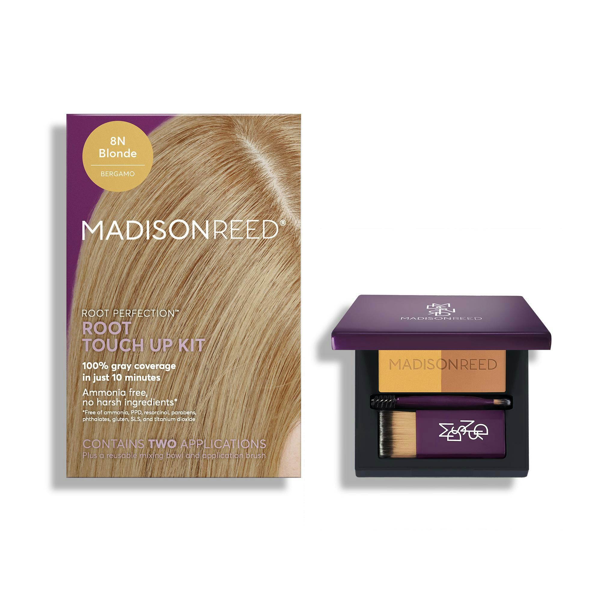 Dark blonde root touch up kit and powder bundle