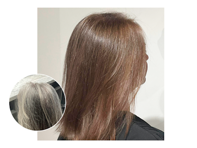 100% gray coverage at Madison Reed Hair Color Bar